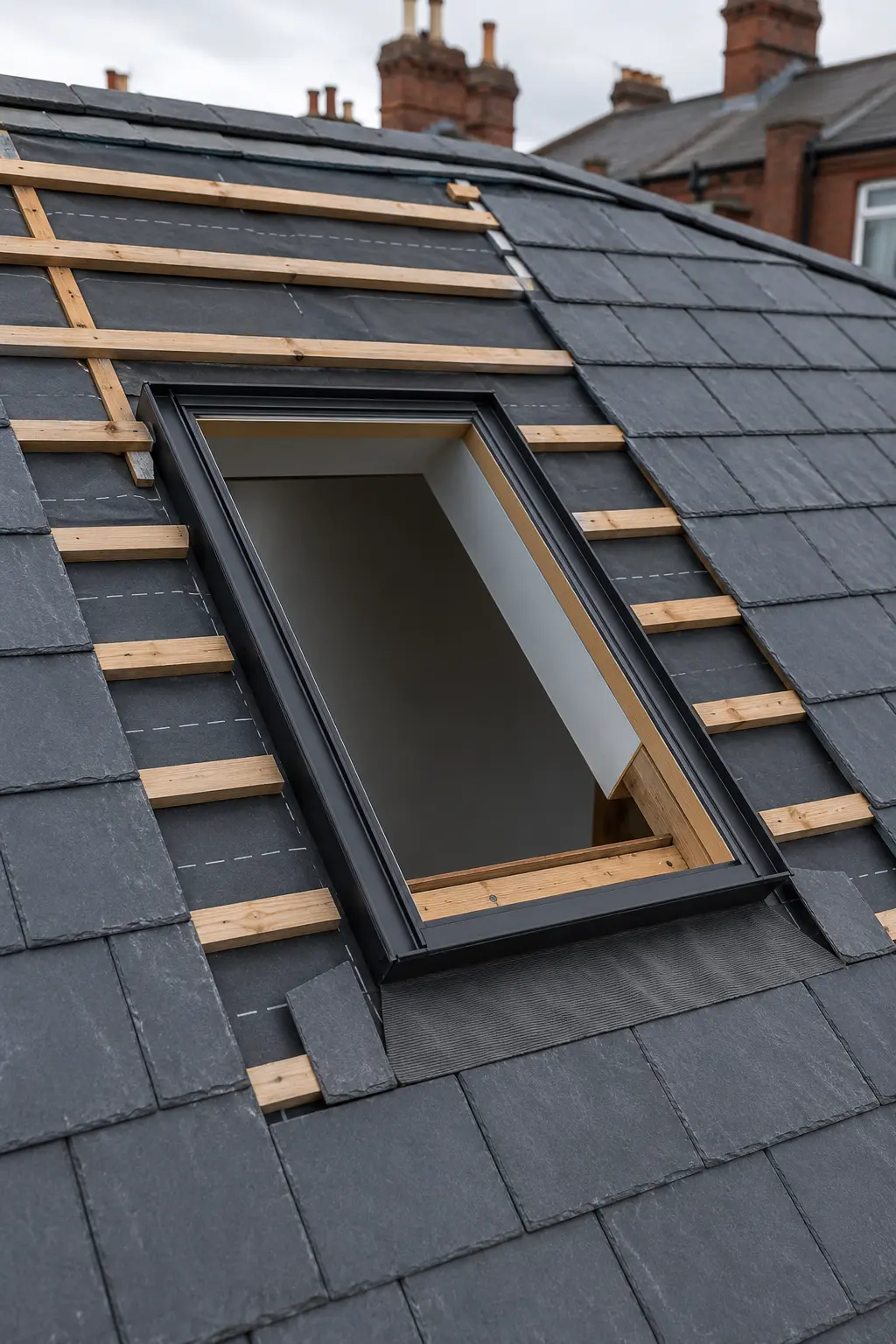 A roofer carrying out roof repairs in Dublin